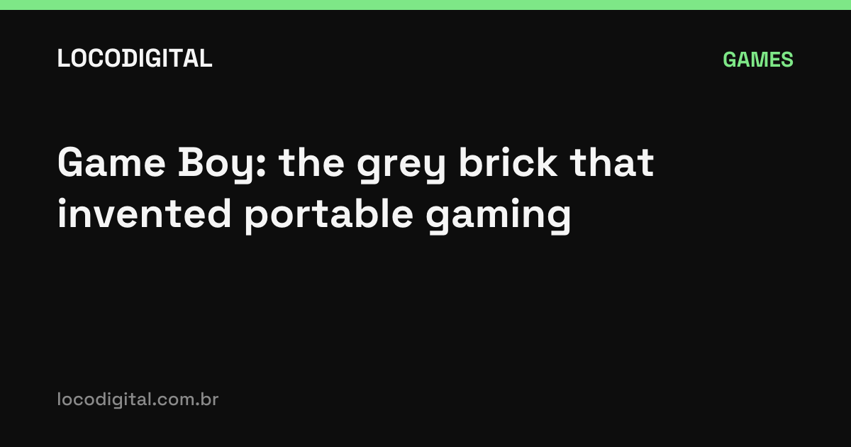 Game Boy: the grey brick that invented portable gaming
