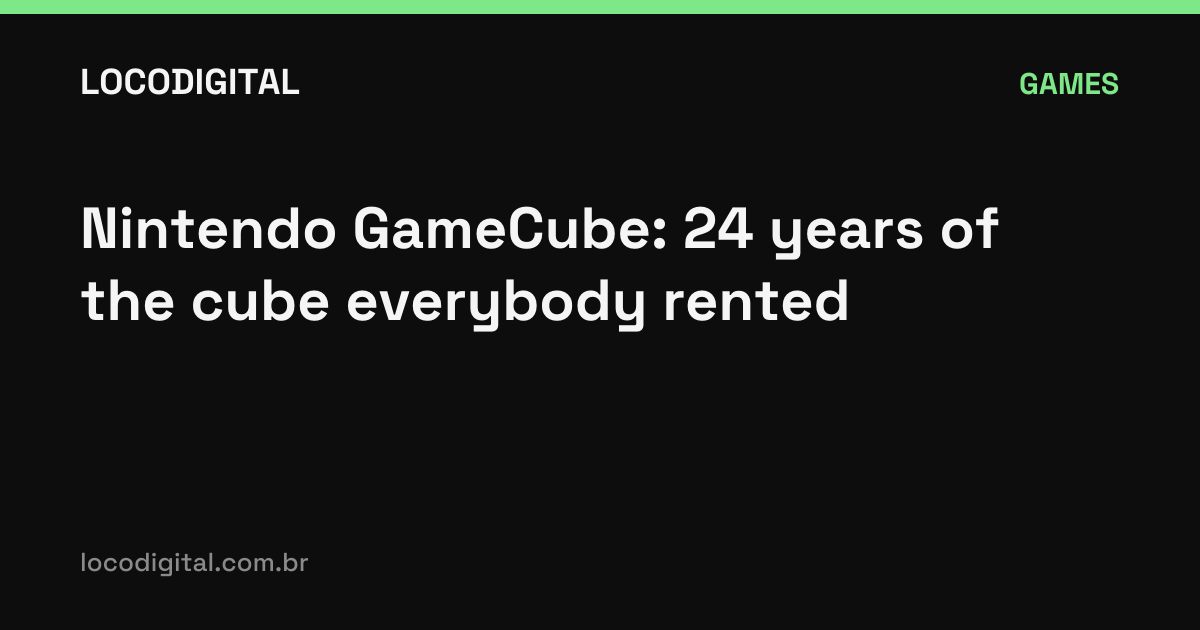 Nintendo GameCube: 24 years of the cube everybody rented