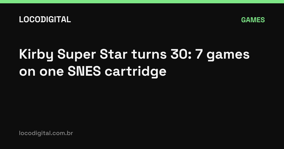 Kirby Super Star turns 30: 7 games on one SNES cartridge