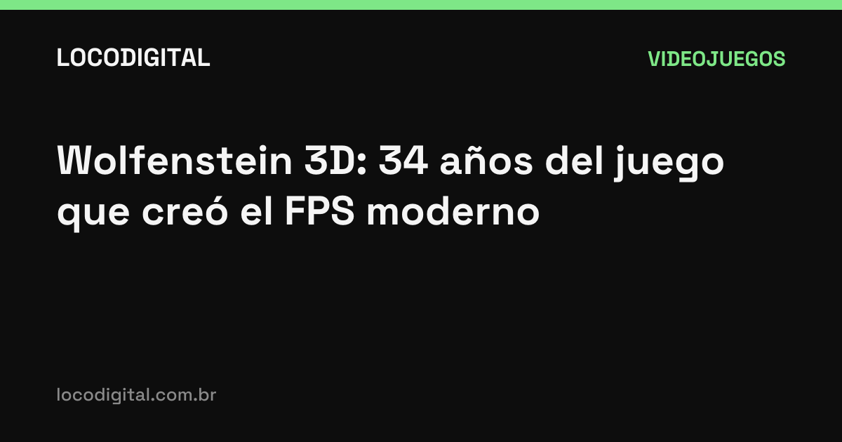 Wolfenstein 3D: 34 años del juego que creó el FPS moderno
